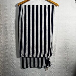 Banana Republic Blue White Striped 100% Modal Scarf Nautical